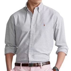 Ralph Lauren pinstripe classic oxford shirt size 16.5 34/35